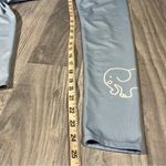 Ivory Ella  Baby Blue Leggings with Elephant on the bottom of one Legging; Small Photo 3