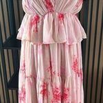 ASOS design floral pink dress below the knee classy, sexy & stylish summer dress Photo 0