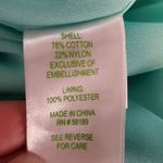 Lilly Pulitzer turquoise and coral embellished sz0 Photo 5