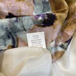 Theory  Babydoll Flowy Y2K Moonstone Floral Watercolor Silk Galila Dress Sz‎ 4 Photo 5