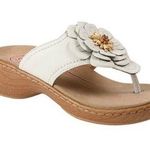Klogs White Leather Aloha Sandal Size 8 Photo 0