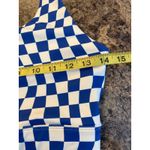Wilo the Label Blue and White Checkered Size Small Sports Bra Photo 5