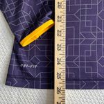 Nike  Pro Women's Size Medium Long Sleeve Geometric Print Athletic Top Purple Photo 4