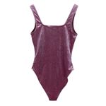 Forever 21 Bodysuit Womens S Pink Velvet Sleeveless Scoop Neck Bimbocore Y2K Photo 2