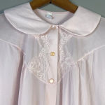 Vintage Nancy King Lingerie Nightgown‎ Size M Pink Nylon satin Lace Sleepwear Size M Photo 5