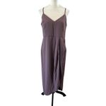 Lulus  Reinette Mauve Purple Midi Dress Party Cocktail Wedding Bridesmaid Size XL Photo 2
