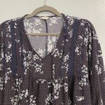 Hem & Thread  Boho Floral Babydoll Blouse Sz S Photo 8