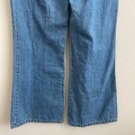 Eunina Vintage 90s Light Blue Lace Up Fly High Waisted Hippie Flare Leg Jeans Photo 9