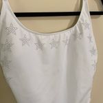 PINK - Victoria's Secret Victoria Secret White Star Embellished Swimsuit Sz M Photo 4
