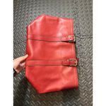 Coach Vintage  HAMPTON TOTE F10195 Red‎ LEATHER Classic Womens Y2K BAG PURSE Photo 3