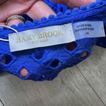 Ramy Brook cotton tie front Caya mini dress swim baithingsuit coverup blue large Photo 8