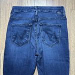 Mother Jeans The Pixie Ankle Fray City Sidewalks SZ 27 Dark Wash Button Fly Blue Photo 12