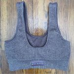 Balance Athletica (Vitality) the Channel Ribbed Scoop Neck Sports Bra in Brown Photo 0