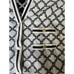 Talbots Stylish Petite Cardigan – Black & White Pattern Photo 3