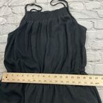 Old Navy  Linen Blend Jumper Black Spaghetti Strap Relaxed fit wide leg Large Photo 10