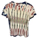 Vintage Y2K Grass Rags 100% Cotton Made in USA Ribbed Earthy Tie Dye Tee Sz M Blue Photo 6