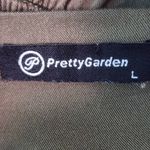 Pretty Garden Olive Green Smocked Midi Dress Size Large Green Cottagecore Dress Photo 7