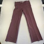 Betabrand  Classic Dress Pant Yoga Pant Bootcut Size Medium Heather Burgundy Chic Photo 0