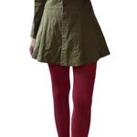 VTG Barbies Long Sleeve Button Up Tunic Top Military Green Women’s S/M Minidress Photo 7