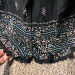 Xhilaration Black floral Embellished Jumpsuit Tie Front Photo 3