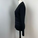 Vertigo  Paris Black Lace & Sequin Button Front Knit Cardigan Sweater Small Photo 8