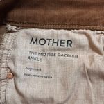 Mother The Mid Rise Dazzler Ankle Corduroy Pants Size 31 Stretch Boho Western Brown Photo 8