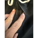 Le Cove Womens Short Shorts Black Casual Lightweight‎ White Trim Large Photo 3