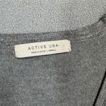 Active USA  Cardigan Sweater Womens Small Gray V-Neck Button Front Knitwear Photo 3