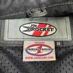 Women's Joe Rocket Padded Leather Biker Jacket Sz Small‎ Yellow Blaster Photo 3