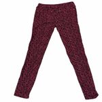 Free People Burgundy Maroon Floral Corduroy Skinny Pants size 30 Photo 4