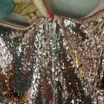 Lovers + Friends  Knoll Mini Dress Rose Pink Sequins Strapless Bodycon Size S NWT Photo 6