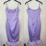 House Of CB HOUSE‎ OF CB 'Helena' Orchid purple lavender Satin Midi Dress /Size XS NWOT Photo 6