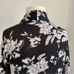 Spiritual Gangster Maya Floral Kimono Black Purple Gray Flower Open Robe OS Photo 3