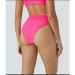Halara  Hot Pink Crossover High Waist Bikini‎ Bottom Size XS New With Tag Photo 3