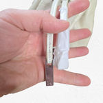 Halston Heritage Snakeskin Leather Drawstring Shoulder Bag Ivory Designer Purse Photo 3