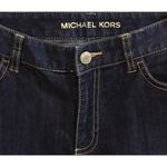 Michael Kors Womens  Dark Wash Boot Cut Stretch Embellished Jeans with Bling 6 Photo 3
