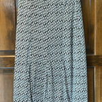 Charter Club  women's skirt pleated Size Small Cotton/Silk Navy Blue White Print Photo 0