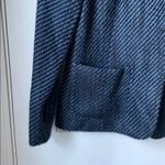 Sag Harbor  Women’s Blue Stripe Tweed Classic Jacket Blazer Coat Sz 8 Photo 2