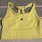 Nike Air Sport Bra Light Yellow Racerback Athletic XS Photo 0
