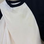 Alexander Wang  TWO-TONE OFF-WHITE PLEATED WOOL DRESS SIZE 0 QUIET LUXURY EVENT Photo 4