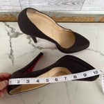 Christian Louboutin red bottom Brown Wool women’s Heels size 39 .8.5 Photo 10