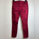 Mudd Vintage Y2K Rose Floral Grunge Red Casual Skinny Jeans Size 11 Juniors Photo 4