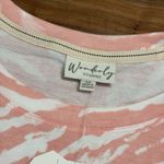 Wonderly Women's Short Sleeve Baby Doll Terry Dress Ladies 1X Pink White Zebra Swirl NEW Photo 2