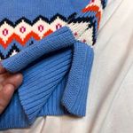 Charter Club  Women's Blue Fair Isle Sweater SZ L Holiday Skiing Winter Cabin Photo 5