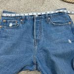 Levi's Levi’s Women’s Wedgie Icon Fit Ankle Jeans Button Fly High Rise Raw Hem Blue 29 Photo 12