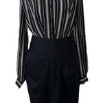 Reiss  Black Pleated Skirt with Pockets Photo 6