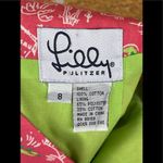 Lilly Pulitzer  Pink Green  Strapless Casual Dress size 8 Photo 8