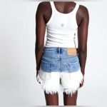 One Teaspoon Outlaws Low Waist Mid Length Denim Shorts - Hollywood Photo 1