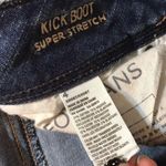 American Eagle dark denim kick boot super stretch jeans size 4 short Photo 11