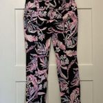Lilly Pulitzer Kelly Ankle Pant Onyx Wild One Floral Size 2 Preppy Beach Resort Photo 4